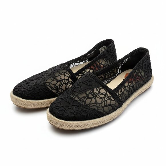 Rocket Dog Black Lace Espadrilles Size 7.5 - Picture 10 of 10